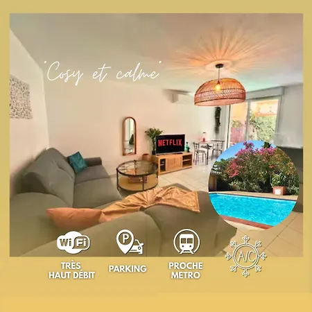 Le Ernest - Parking & Jardin Prive Et Climatisation Daire Toulouse